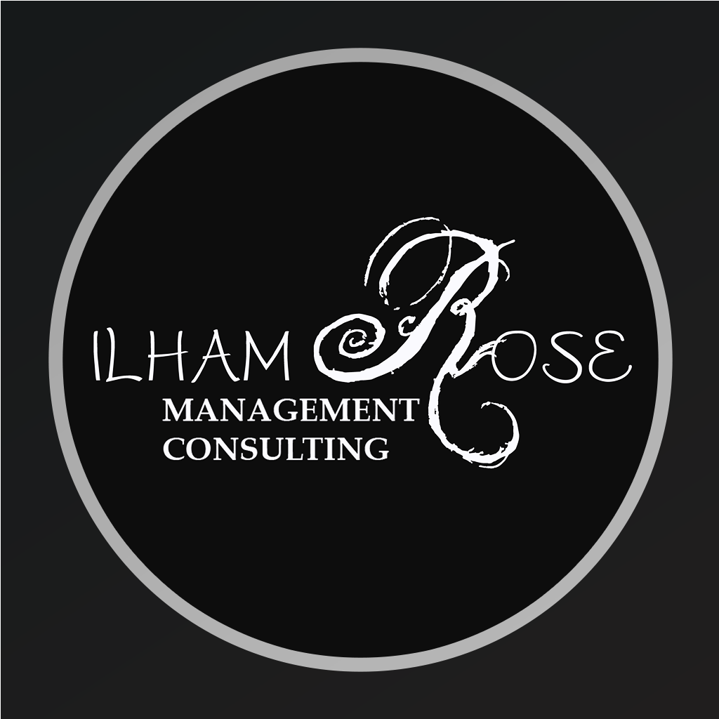 Ilham Rose Inc. Button Logo